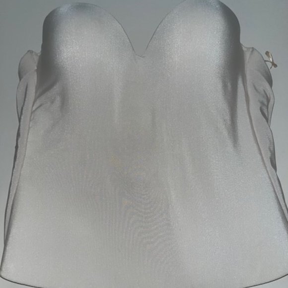Bustier Corset Rembourré David's Bridal - Taille 38C - Sans Couture - Occasion Très Bon état - Blanc